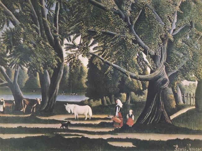 Henri Rousseau View of Brittany oil painting picture